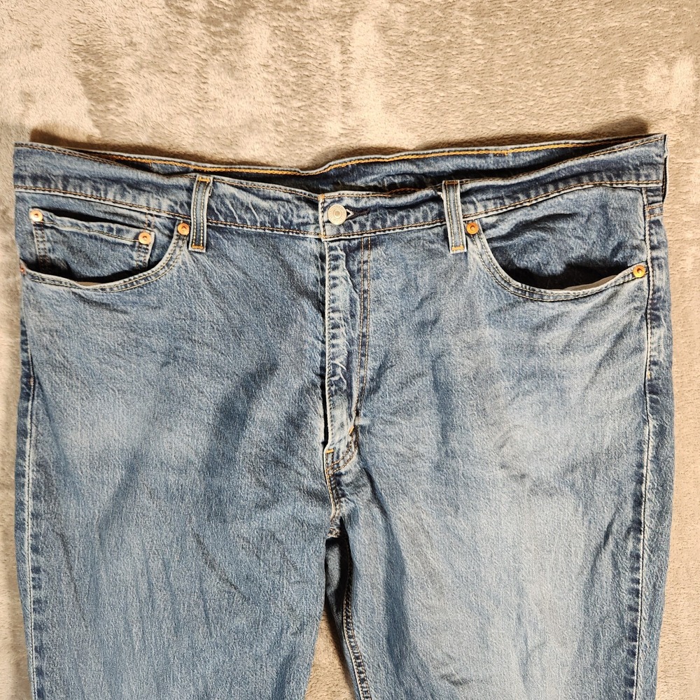 Levi's 541‎ Jeans Men's 42X30 (Tag 40X30) Blue Zip Up Straight Wide Leg - Picture 5 of 16